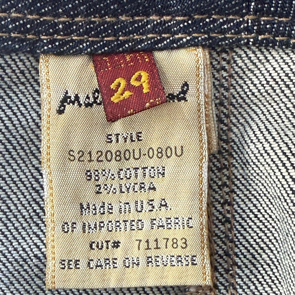 7 For All Mankind Denim Skirt with Ruffle Front Button Detail Size 29 - Picture 11 of 14